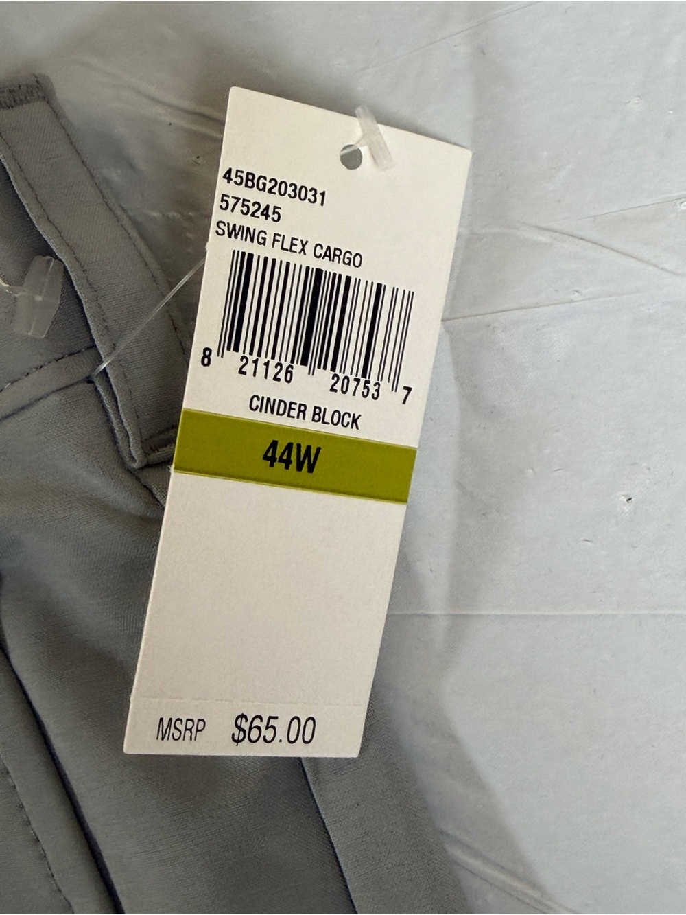 Izod Gray Men's Cargo Shorts with Zip Pockets - Picture 5 of 6